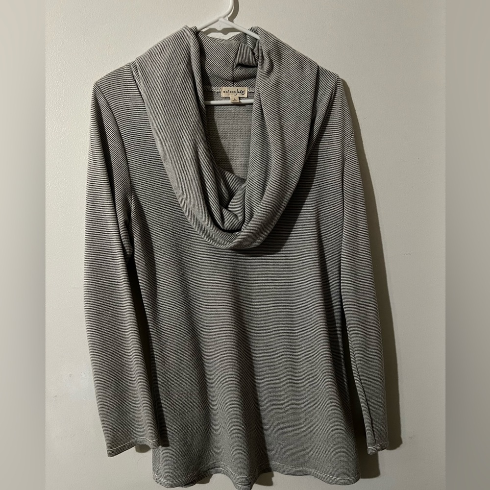 Maison Jules cowl wide neck light weight sweater